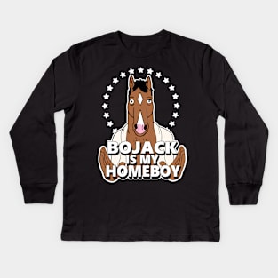 Bojack is my Homeboy Kids Long Sleeve T-Shirt